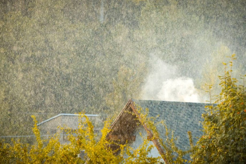 Rain and cold weather beginning of heating season